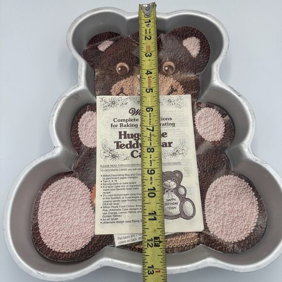 Vintage 1982 Wilton Cake Pan #502-3754 Huggable Teddy Bear Insert Instructions - Picture 7 of 9